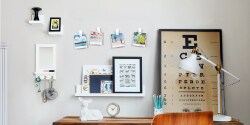Organización de estudio con Ganchos Adhesivos
